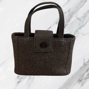 COACH Rare Wool Mini Tote Bag 8189 Japan Exclusive